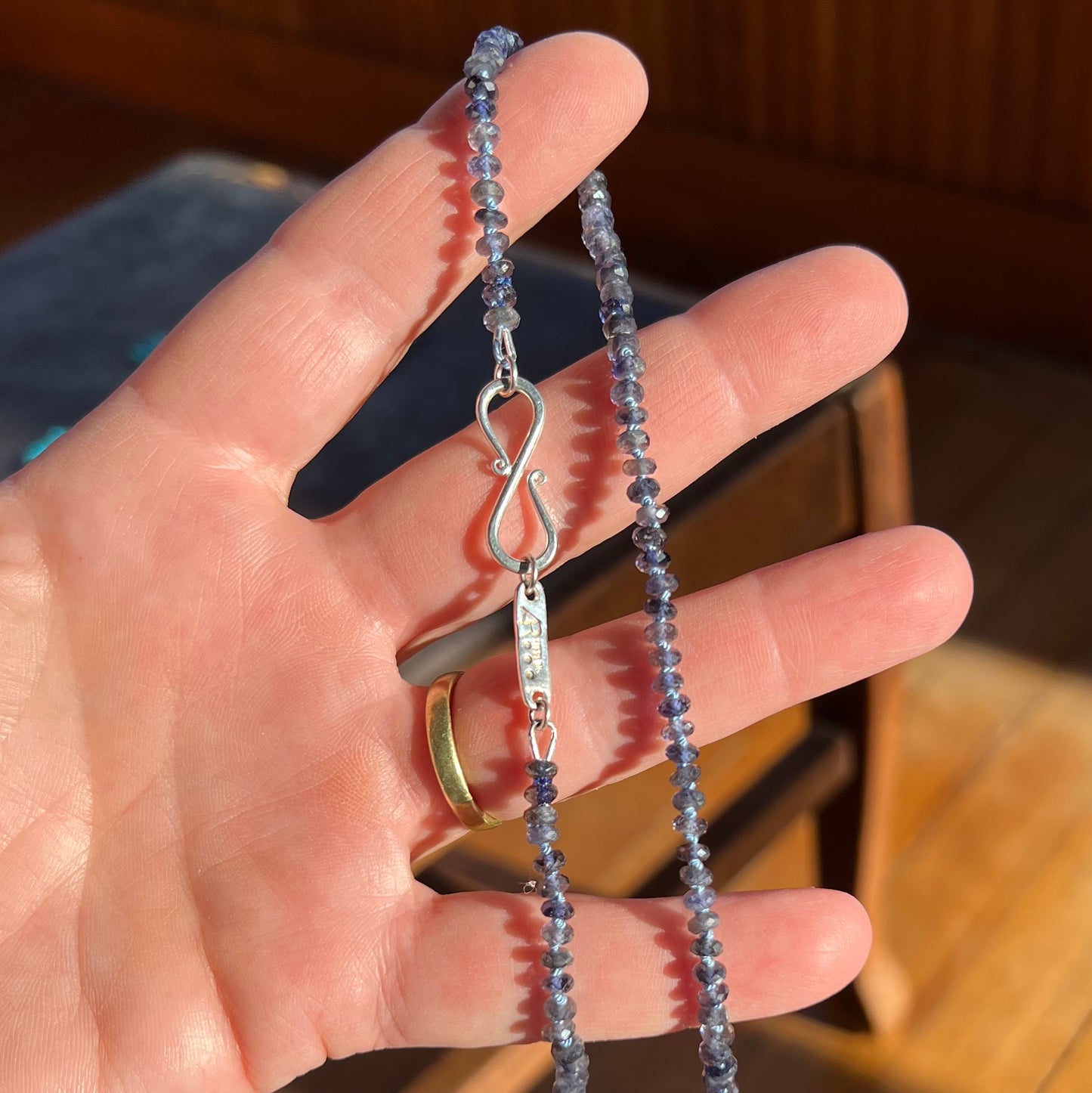 Iolite necklace
